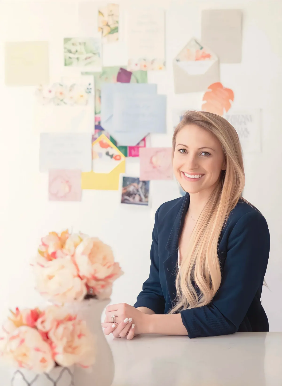 Christy Fortin, owner and creative director, in the studio